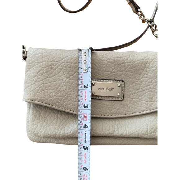 NINE WEST Light Beige Multipocket Chain Crossbody Bag - Picture 7 of 10
